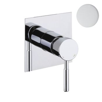 Смеситель для душа встраиваемый Webert Rimini RI880101740, белый — фото 1, Смеситель для душа