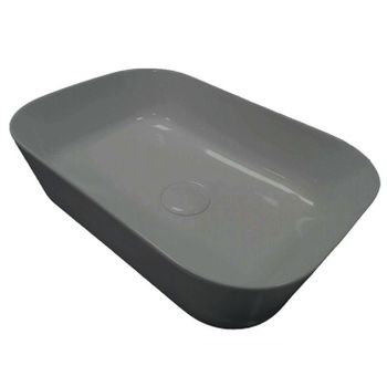 Раковина HATRIA HAPPY HOUR A0Y2A008 накладная без отверстия без перелива цвет антрацит — фото 1, Раковины