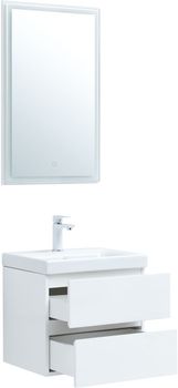 Товар: Мебель для ванной Aquanet Беркли 50 белый глянец (2 ящика) 00306356 - фото 11 Мебель для ванной Aquanet Беркли 50 белый глянец (2 ящика) 00306356 — фото 11, Комплекты мебели для ванной