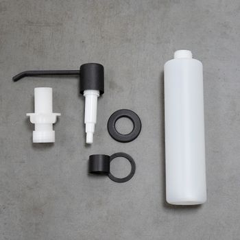 Expert Дозатор для мойки в цвет мойки и смесителя, антрацит, LM, LM8201PAN — фото 3, Дозаторы для кухонных моек