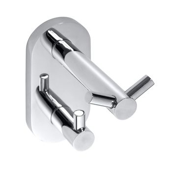 104405222 OMEGA Крючок двойной, хром BEMETA — фото 1, Крючки для полотенец