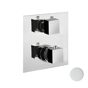 Смеситель для душа встраиваемый с термостатом Webert Pegaso PE970902740, белый — фото 1, Смеситель для душа