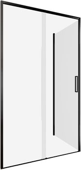 Душевой уголок Aquanet Pleasure Evo 110x80 AE65-110x80-BT профиль черный, прозрачное стекло — фото 3, Душевые уголки