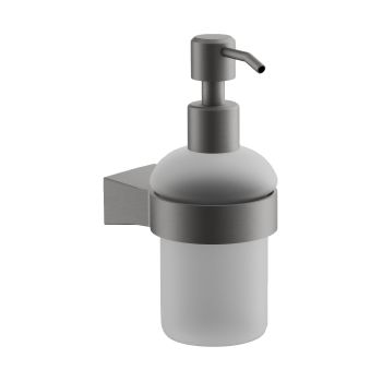 Дозатор жидкого мыла BELZ B91227, оружейная сталь — фото 1, Дозаторы