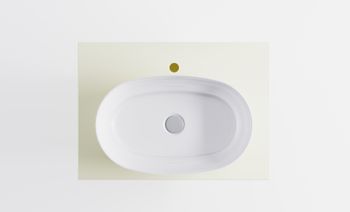 Тумба М-40 70см 1ящ RAL1013 мат./волна, раковина Атрия бел гл, столешница Solid в цвете 4631177714733 — фото 6, Тумбы с раковиной