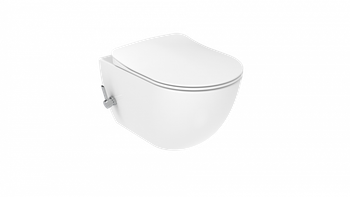 CREAVIT FREE Унитаз подв с биде с краном FE320-34CB00E-0001 — фото 1, Подвесные унитазы