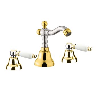 Смеситель для биде Fiore COLONIALE 02CO0647, хром/золото — фото 1, Смесители для биде