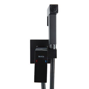 BOND Smart B67-1188 Смеситель для гигиенического душа с внутренней частью, однорычажный черный матовый — фото 3, Гигиенические души