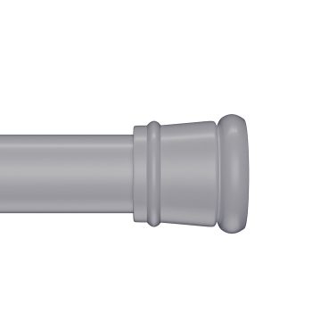 Карниз для ванной комнаты IDDIS Elegante 110-200 см, серый матовый (SRC0120i14) — фото 2, Карнизы для ванной