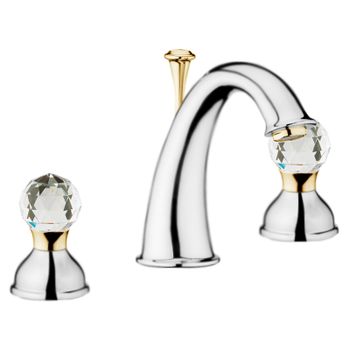 Смеситель для раковины Webert Karenina KA750101017, хром/золото — фото 1, Смесители для раковины