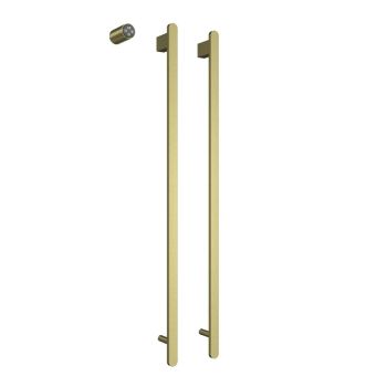 AQM3132BG Полотенцесушитель электрический (встраиваемый) 1000*456 c терморегуляторм, цвет: золото шл — фото 1, Электрические полотенцесушители