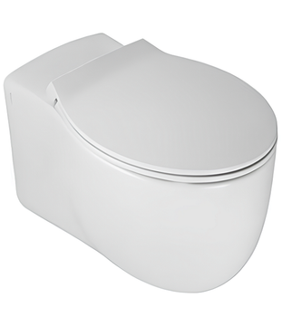 Комплект унитаз HATRIA LE FIABE Y1AC01 YXWW01 подвесной с сиденьем с крышкой с плавным опусканием цвет белый — фото 1, Подвесные унитазы