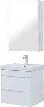 Мебель для ванной Aquanet София 60 белый глянец (2 ящика) 00274197 — фото 5, Комплекты мебели для ванной