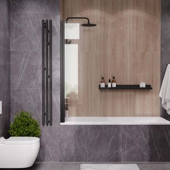 Шторка на ванну стеклянная Reflexion RX15070CBL-23 — фото 1, Шторки на ванну