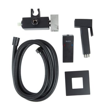 BOND Smart B67-1188 Смеситель для гигиенического душа с внутренней частью, однорычажный черный матовый — фото 6, Гигиенические души