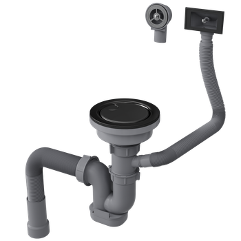 Кухонная мойка Reflexion Iseo RX2265BL оружейная сталь — фото 405, Кухонные мойки