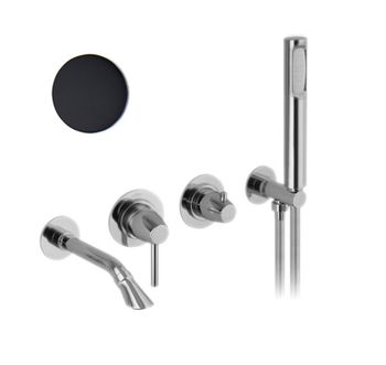 Смеситель для ванны Webert Opera Moderna OE860312560, черный — фото 1, Смеситель для ванны