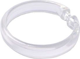 Набор колец для шторы в ванную комнату IDDIS Transparent (RID010P) — фото 2, Аксессуары для ванной