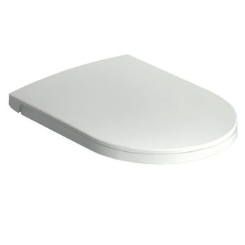 Сиденье с крышкой HATRIA Fusion Y1V101 с микролифтом быстросъемное цвет белый — фото 1, Сиденья для унитаза