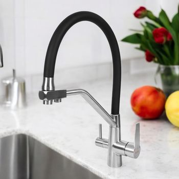 BOND Smart B64-0400 Смеситель для кухни с гибким изливом и подключением к фильтру — фото 13, Смесители для кухни