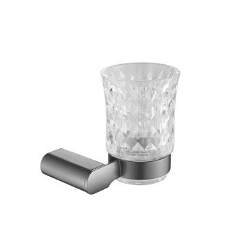 Стакан для ванной комнаты Rose RG1712T, пепельный — фото 1, Стаканы для зубных щеток