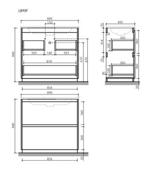 Товар: Тумба под раковину SANCOS Libra Floor напольная, 890х450х840, c двумя ящиками оснащенными доводчиками, дуб галифакс натуральный, арт. LB90FEG - фото 13 Тумба под раковину SANCOS Libra Floor напольная, 890х450х840, c двумя ящиками оснащенными доводчиками, дуб галифакс натуральный, арт. LB90FEG — фото 13, Тумбы под раковину