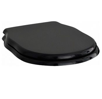 Сиденье с крышкой Artceram Hermitage с плавным опусканием цвет черный/золото HEA005 03 73 — фото 1, Сиденья для унитаза