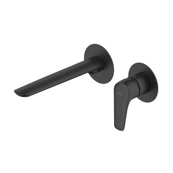 Встраиваемый смеситель для умывальника, черный матовый, Dale, Milardo, DALBL00M65 — фото 1, Смесители для раковины