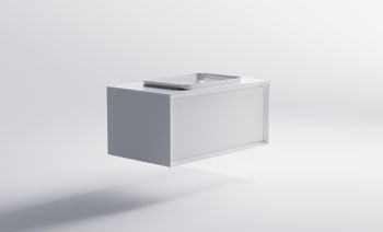 Товар: Тумба Фрейм 90 с 1ящ белый мат. с раковиной Антарес бел гл. и столешницей Solid бел гл. 4631177713910 - фото 4 Тумба Фрейм 90 с 1ящ белый мат. с раковиной Антарес бел гл. и столешницей Solid бел гл. 4631177713910 — фото 4, Тумбы с раковиной