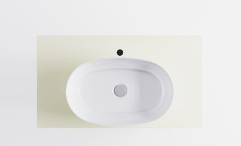 Тумба М-40 90см 1ящ RAL1013 мат./волна, раковина Атрия бел гл, столешница Solid в цвете 4631177714856 — фото 6, Тумбы с раковиной