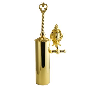 ELISABETTA Ершик настенный, золото 17064 — фото 1, Ершики для унитаза