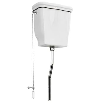 Бачок Artceram Hermitage на высокой трубе цвет белый HEC004 01 00 — фото 3, Смывные бачки скрытого монтажа