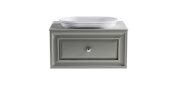 Тумба Шарм 70см 1ящ NCS S 3502-y мат., раковина Шарм бел гл, столешница Solid в цвете 4631177714962 — фото 1, Тумбы с раковиной