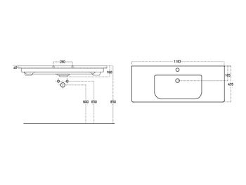 раковина SOFT 120 SF 120 — фото 1, Раковины