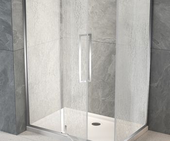 Душевой угол Veconi Rovigo RV-034R, 1200х1000х1950, хром, стекло дождь RV034R-120100-06-C7 — фото 3, Душевые уголки