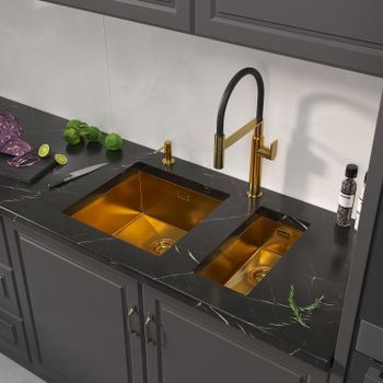 Кухонная мойка Reflexion Iseo RX2265BL оружейная сталь — фото 21, Кухонные мойки