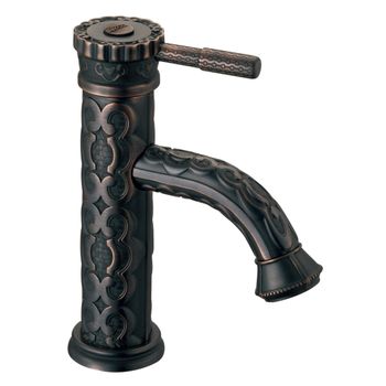 Jasmine Смеситель для раковины, монолит.излив 168мм, р/ОД, черная бронза, LM, LM6606ORB — фото 1, Смесители для раковины