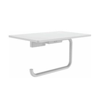 Держатель для туалетной бумаги с полочкой Rose RG1805C, белый — фото 1, Держатели туалетной бумаги