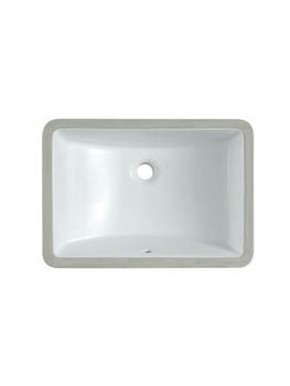 BOND S96-530 Раковина встраиваемая под столешницу 53х37,5х20см прямоугольная белая с переливом — фото 8, Раковины встраиваемые сверху