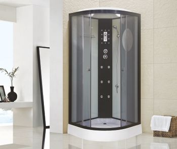 Душевая кабина Niagara Ultra NG-1901-01 (90х90х220) низкий поддон(16см),черный,стекло тонированное,4 места 19010134 — фото 2, Душевые кабины