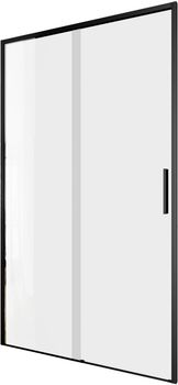 Душевая дверь Aquanet Pleasure Evo 110 AE65-N110-BT профиль черный, прозрачное стекло — фото 3, Душевые двери в нишу