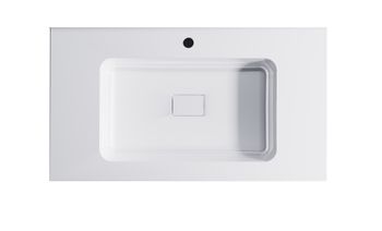 Нижний шкаф Альфа 90 с 2 ящиками серо-бежевый (NCS S 3502-Y матовый) + Раковина "Альфа 90" 3060007ncss3502-y+04010008 — фото 6, Тумбы с раковиной