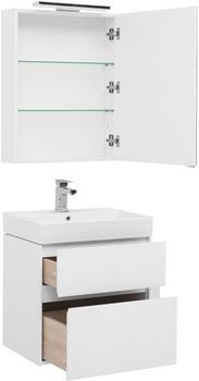 Товар: Мебель для ванной Aquanet Бруклин 60 белый 00207803 - фото 5 Мебель для ванной Aquanet Бруклин 60 белый 00207803 — фото 5, Комплекты мебели для ванной