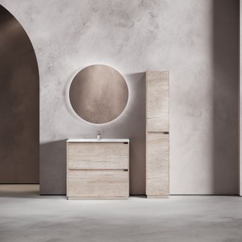 Товар: Тумба под раковину SANCOS Libra Floor напольная, 890х450х840, c двумя ящиками оснащенными доводчиками, дуб галифакс натуральный, арт. LB90FEG - фото 2 Тумба под раковину SANCOS Libra Floor напольная, 890х450х840, c двумя ящиками оснащенными доводчиками, дуб галифакс натуральный, арт. LB90FEG — фото 2, Тумбы под раковину