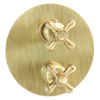 Смеситель для душа встраиваемый с термостатом Webert Armony AM970901065, бронза — фото 1, Смеситель для душа