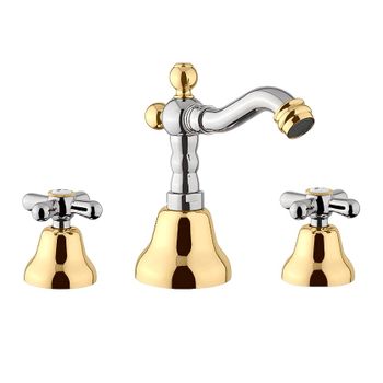 Смеситель для биде Webert Armony AM710202017, хром/золото — фото 1, Смесители для биде