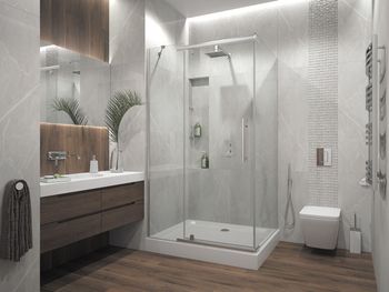 Душевой уголок ERLIT 101 серия ER10112H-C1 прозрачное стекло — фото 3, Душевые уголки