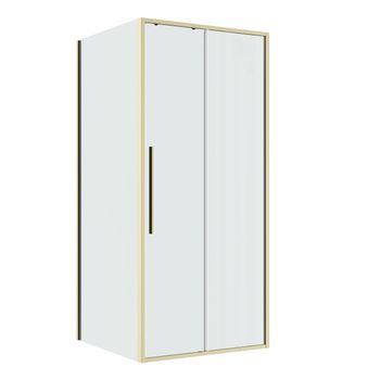 Товар: Душевое ограждение Niagara Nova NG-44-10ASG-A100SG-34 (100х100х195) квадрат,раздвижная,золото сатин,стекло прозрачное,2 места - фото 1 Душевое ограждение Niagara Nova NG-44-10ASG-A100SG-34 (100х100х195) квадрат,раздвижная,золото сатин,стекло прозрачное,2 места — фото 1, Душевые уголки