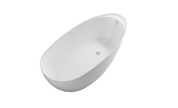 Ванна ИСИДА с интегрированным переливом, литой мрамор 1700х800 01010049 — фото 1, Ванны