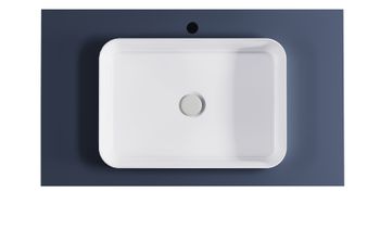 Тумба Фрейм 90см 1ящ RAL7024 мат., раковина Антарес бел гл, столешница Solid в цвете 4631177715341 — фото 5, Тумбы с раковиной